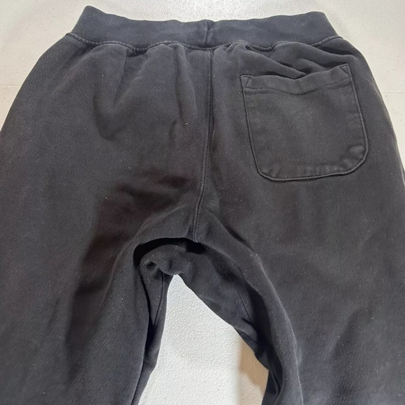 Mens Champion Tech Fleece Black Joggers Sweatpants Medium - Picture 8 of 9